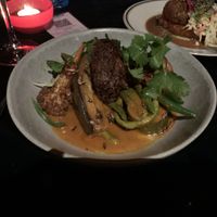 The onion bhaji curry   at Palais-Hepburn in Hepburn Springs