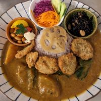 Katsu curry at CBD Green in Okayama