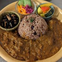 Plant based curry at CBD Green in Okayama