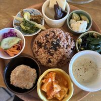 A lunch plate   at CBD Green in Okayama
