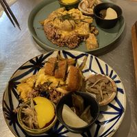 Lunch plates  at CBD Green in Okayama