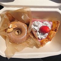 Yummy doughnut and cake! at Whitely by Toriba Coffee in Hayama