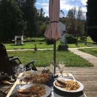 Breakfast in this view 😍 at Quinta Rio de Oliveira in Vila Cha Covas