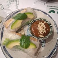 Avocado and tofu rolls at Tutu Vietnamese Cuisine in Barcelona