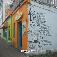 The outside at Cafe Babalu in Reykjavik