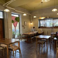 Indoor tables  at Nokdu - Plant Based Studio 채식공간 녹두 in Gyeonggi-do