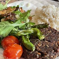 함박스테이크 토마토커리 - house made vegan patty. 100/100  at Nokdu - Plant Based Studio 채식공간 녹두 in Gyeonggi-do