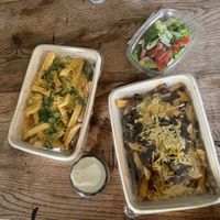 Vegan loaded fries  at De Vegakoerier in Castricum