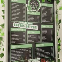Menu at De Vegakoerier in Castricum