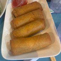 Veggie crispyspring rolls  at Family Thais Asian Bistro in Dallas