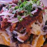 Plant based nachos at Luv Child in Tampa