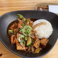 Dish of the day: Vegetables with chili ginger sauce and tofu  at My House in Hamburg