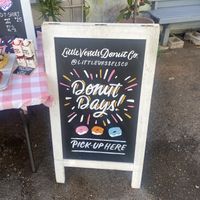 Sign  at Little Vessels Donut Co in Honolulu