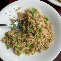 bland fried rice…at least it was brown though  at Bistro D'Asia in Coronado