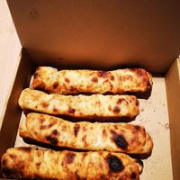 Vegan pizza rolls at Hiša Pod Gradom in Ljubljana