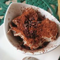 Tiramisu (after a few bites) at Rotton 六屯 in Chatan