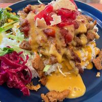 "Cheese chicken" over! 🤤🌱  at Rotton 六屯 in Chatan