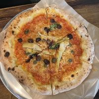 Vegan Napolitanish  at La Piccola Nonna Pizza in Stockholm