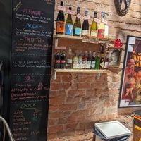 Menu -drinks and desserts at La Piccola Nonna Pizza in Stockholm