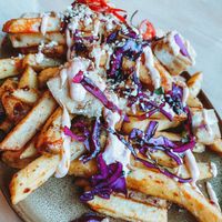 Popcorn tofu fries from Hanoi 75  at Kommune - Food Court in Sheffield