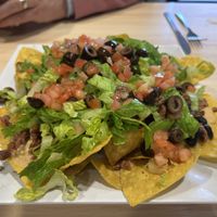 Nachos with vegan crumbles and cashew queso  at Twisted Citrus in North Canton