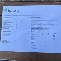 Here is the Menu at Chaumont Vegan in Beverly Hills