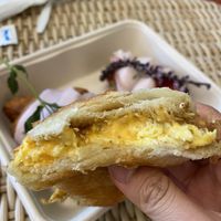 Creamy filling  at Chaumont Vegan in Beverly Hills