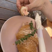 Rose croissant   at Chaumont Vegan in Beverly Hills