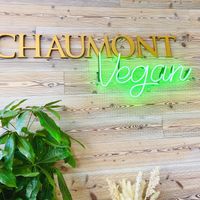 Sign  at Chaumont Vegan in Beverly Hills