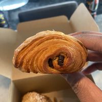 Chocolate croissantt  at Chaumont Vegan in Beverly Hills