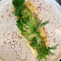 Vegan Feta Omelet at Chaumont Vegan in Beverly Hills