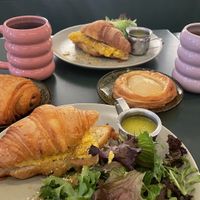 Egg croissant   at Chaumont Vegan in Beverly Hills