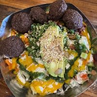vegan bowl  at MeZe Eatery in Grass Valley