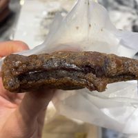 Black rice red bean donut. YUM!!!  at Dohyeongdang - 도형당  in Busan