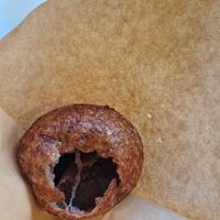 Donut with red bean filling at Dohyeongdang - 도형당  in Busan