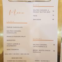 Menu 1/2 at Rawberry in Ho Chi Minh City