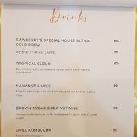 Menu 2/2 at Rawberry in Ho Chi Minh City