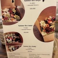 Menu  at Rawberry in Ho Chi Minh City