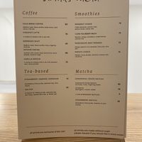 Menu  at Rawberry in Ho Chi Minh City