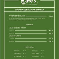 Menu at Café 5 in Famagusta