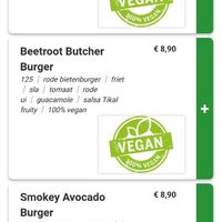 Vegan options 1 at Tikal Food in Kerkrade