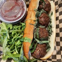 Meatless meatballs  at Hoza Pizzeria in Oakland