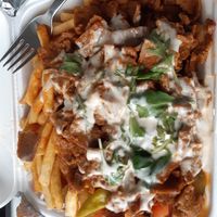 Vöner with fries at Pizza Express - Mariankatu in Helsinki