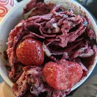 Banana and berries at Aloha Ice Cream in South Lake Tahoe