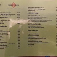 Found menu on FB group at Noble House in Portsmouth