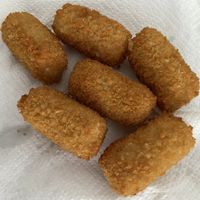 Cheese croquettes (served with chili mayo): tasty  at Last Vegas in Utrecht