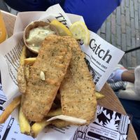 “Fish” and chips  at Last Vegas in Utrecht