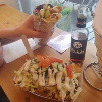 My boyfriend said the turkish pizza was a bit better. at Last Vegas in Utrecht