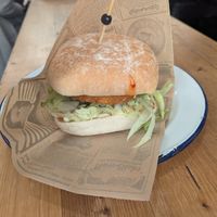 "chicken" burger at Last Vegas in Utrecht