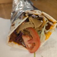 Turkish pizza with kebab at Last Vegas in Utrecht